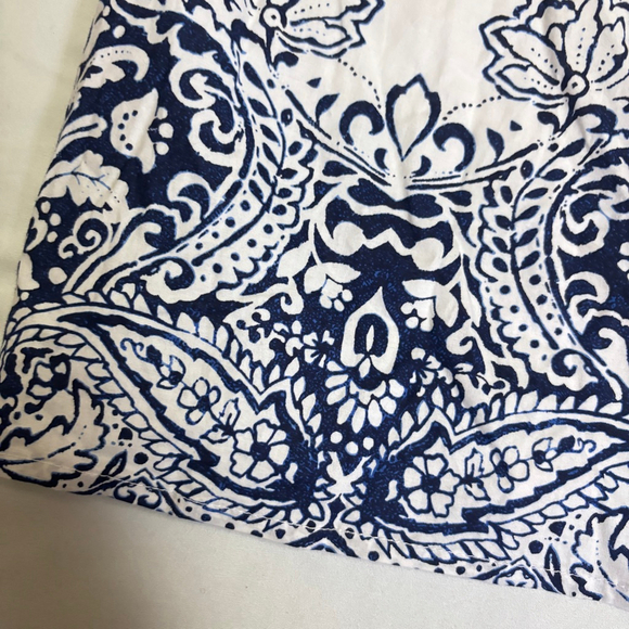 NWT Cacique White Blue Embroidered Sundress Women’s 14/16 Adjustable Straps Boho - Picture 3 of 11